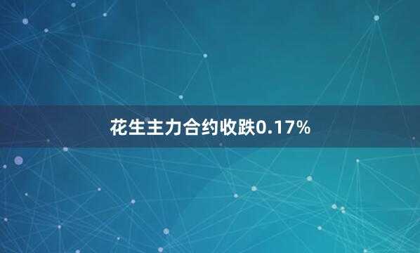 花生主力合约收跌0.17%