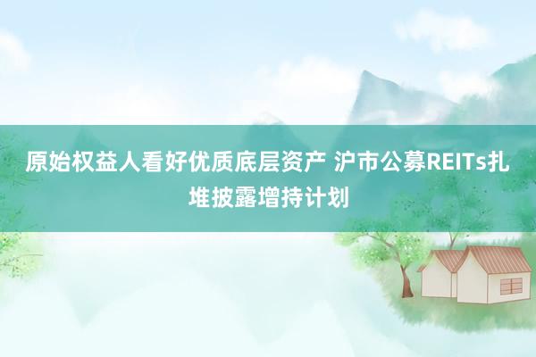 原始权益人看好优质底层资产 沪市公募REITs扎堆披露增持计划