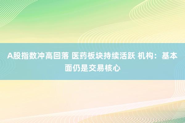 A股指数冲高回落 医药板块持续活跃 机构：基本面仍是交易核心