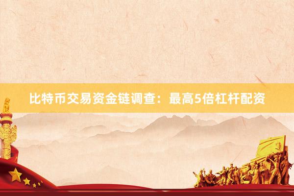 比特币交易资金链调查：最高5倍杠杆配资