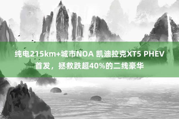 纯电215km+城市NOA 凯迪拉克XT5 PHEV首发，拯救跌超40%的二线豪华