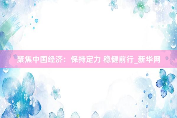 聚焦中国经济:保持定力 稳健前行_新华网